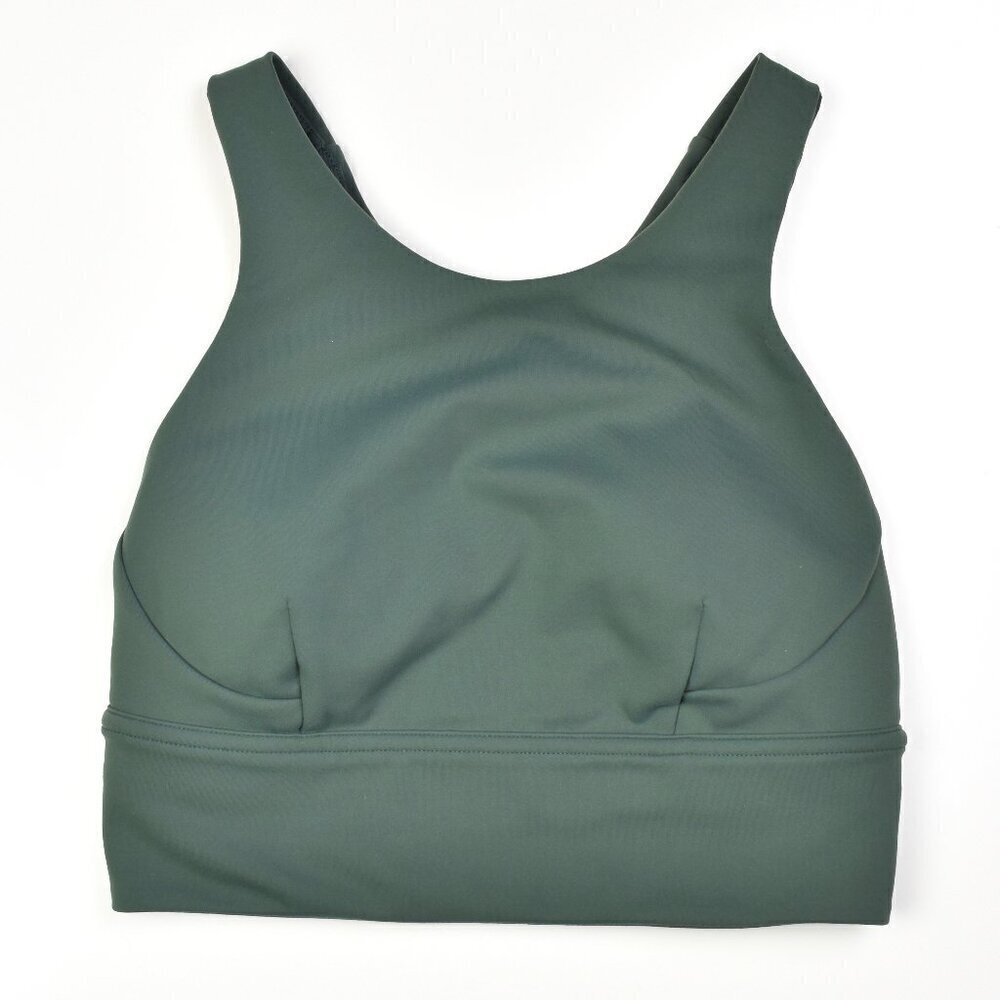 Lululemon Wunder Train Longline Bra Olive Green - 4